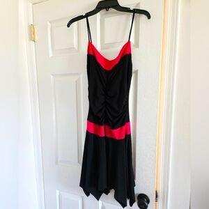 Black and Hot Pink Dress